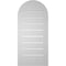 Ekena Millwork Round Top Surface Mount PVC Gable Vent: Functional, w/ 2"W x 1-1/2"P Brickmould Frame, 14"W x 30"H GVPRT14X3002SF - alternate 2